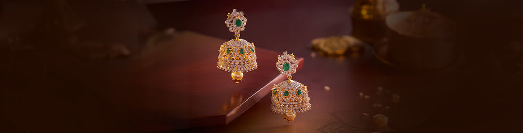 Jhumkas for Saree & Lehengas: A Graceful Style Guide