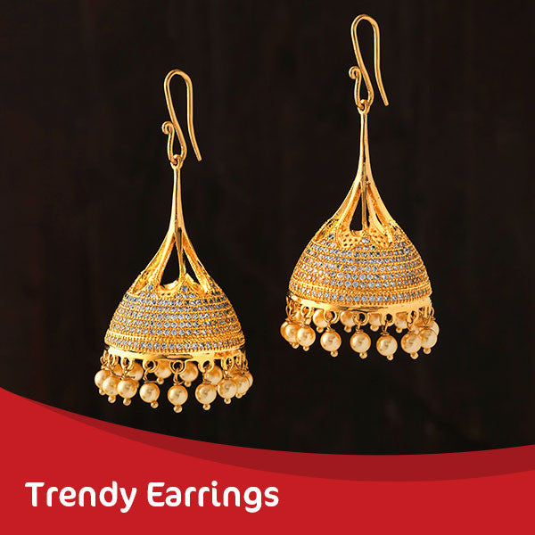 Trendy earrings jhumka for women 