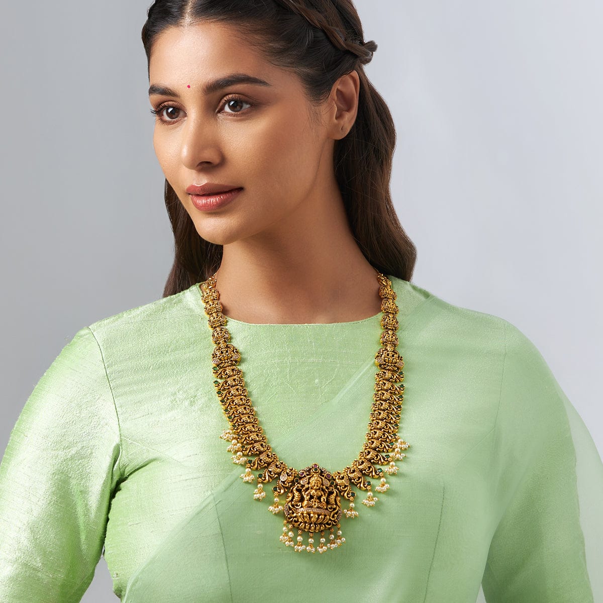 Antique Necklace 158144 – Kushal's Fashion Jewellery