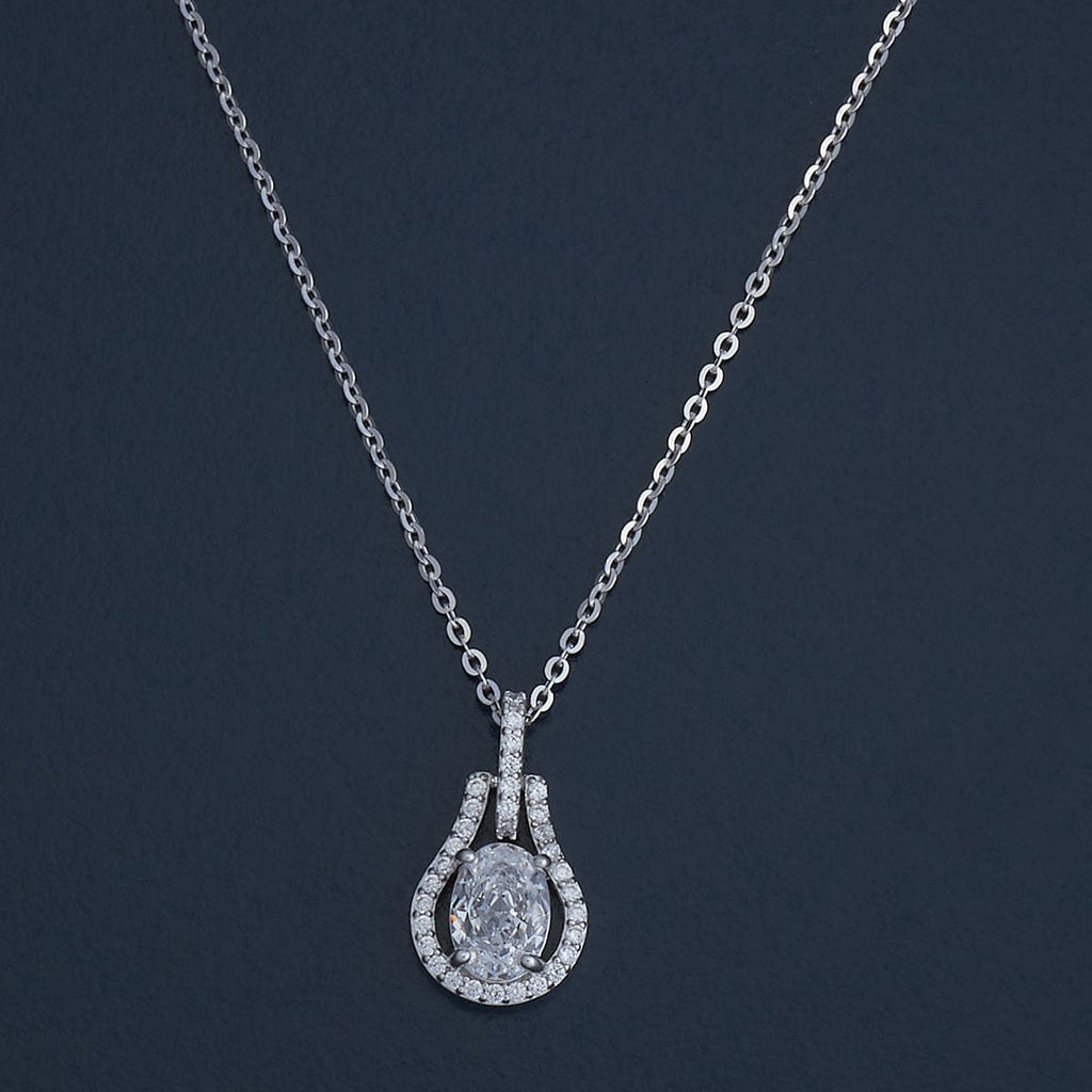 Chain Pendant E-R Sil 92.5 92.5 Silver Necklace 180986