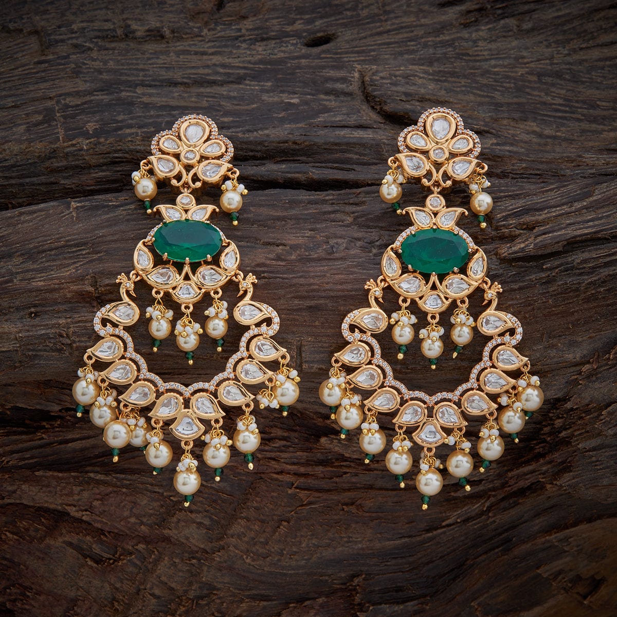 Contemporary Geometric dangle and drop Kundan earrings modern Indian  jewelry — Discovered