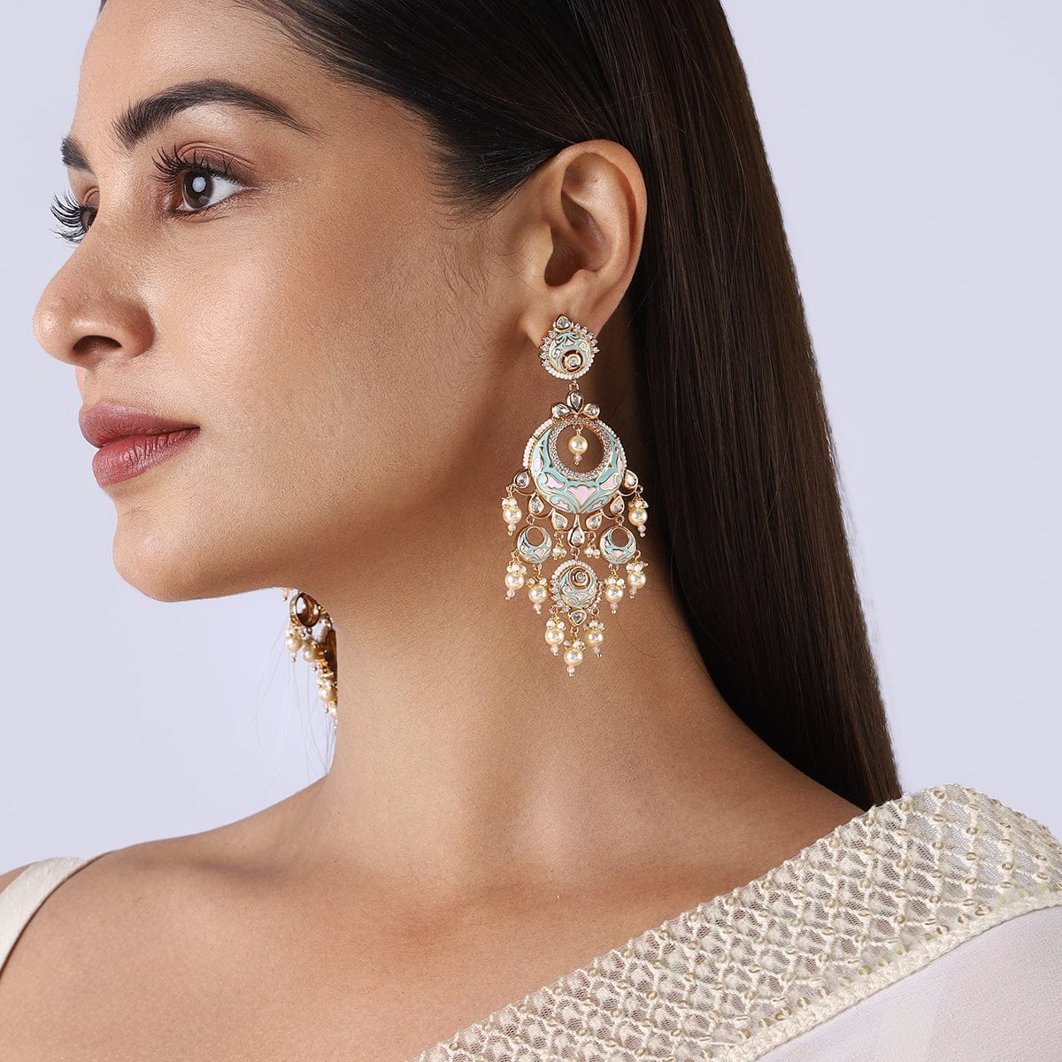 Kundan Earring 158517