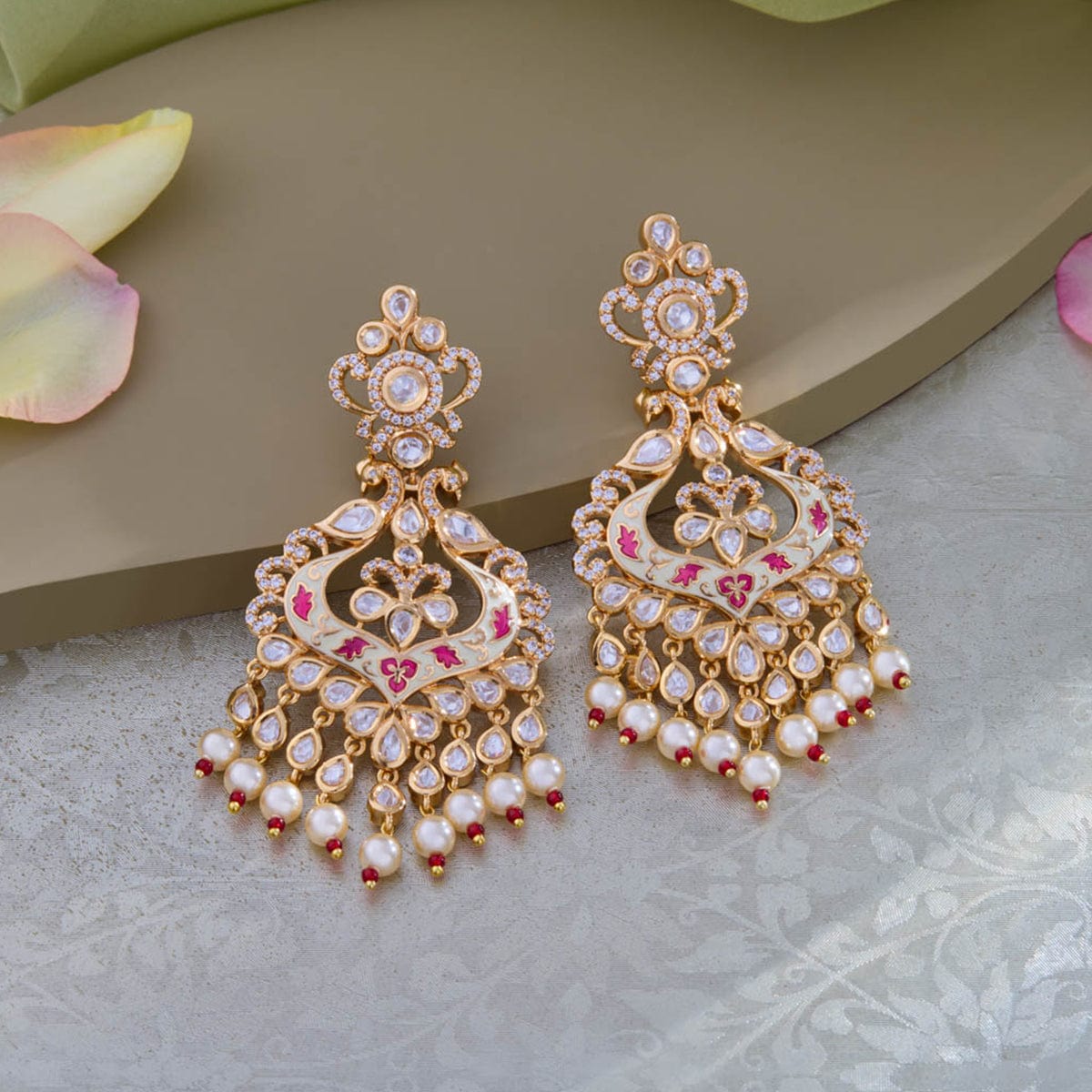 Kundan Earring Kundan Earring 164030