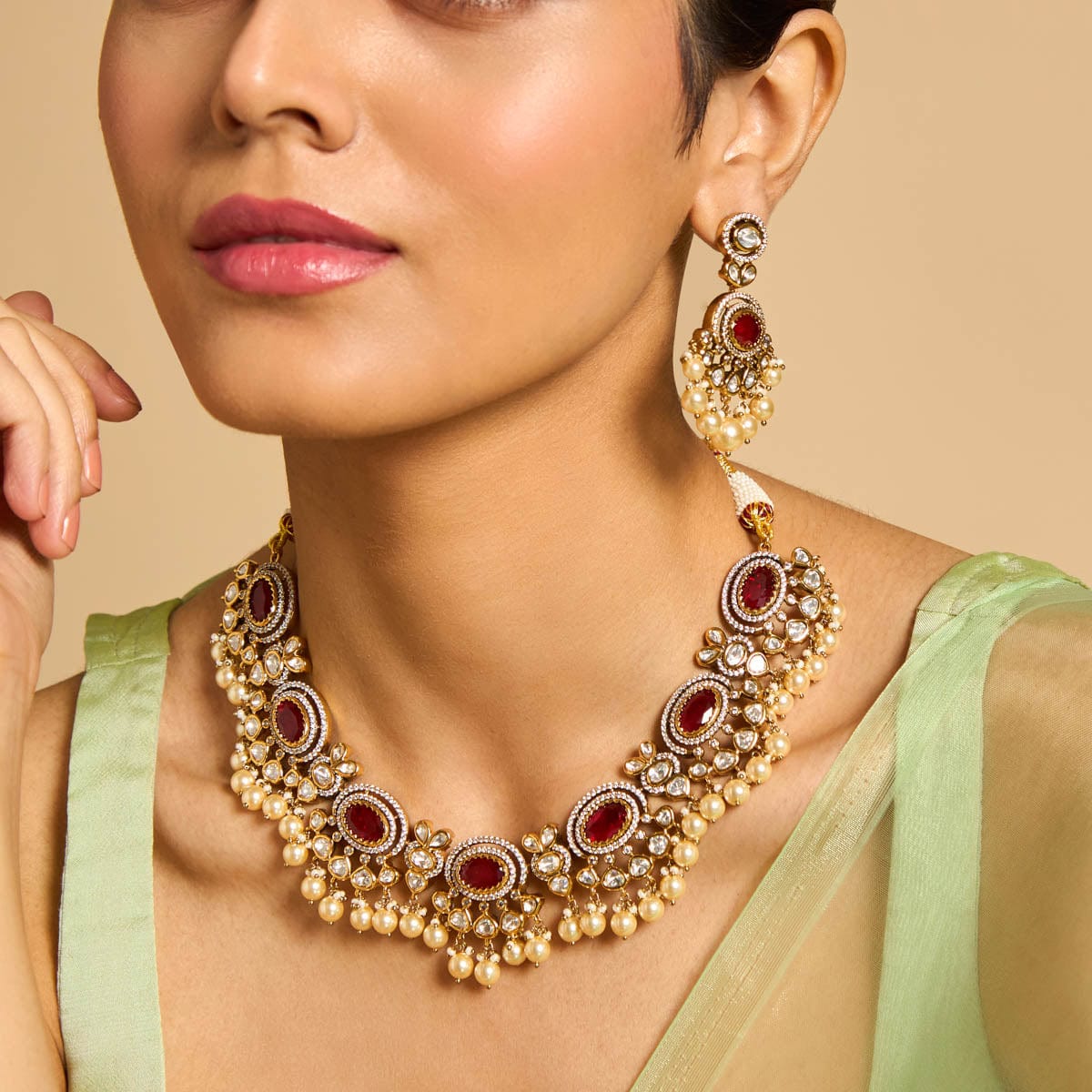 Kundan Necklace Kundan Necklace 173034