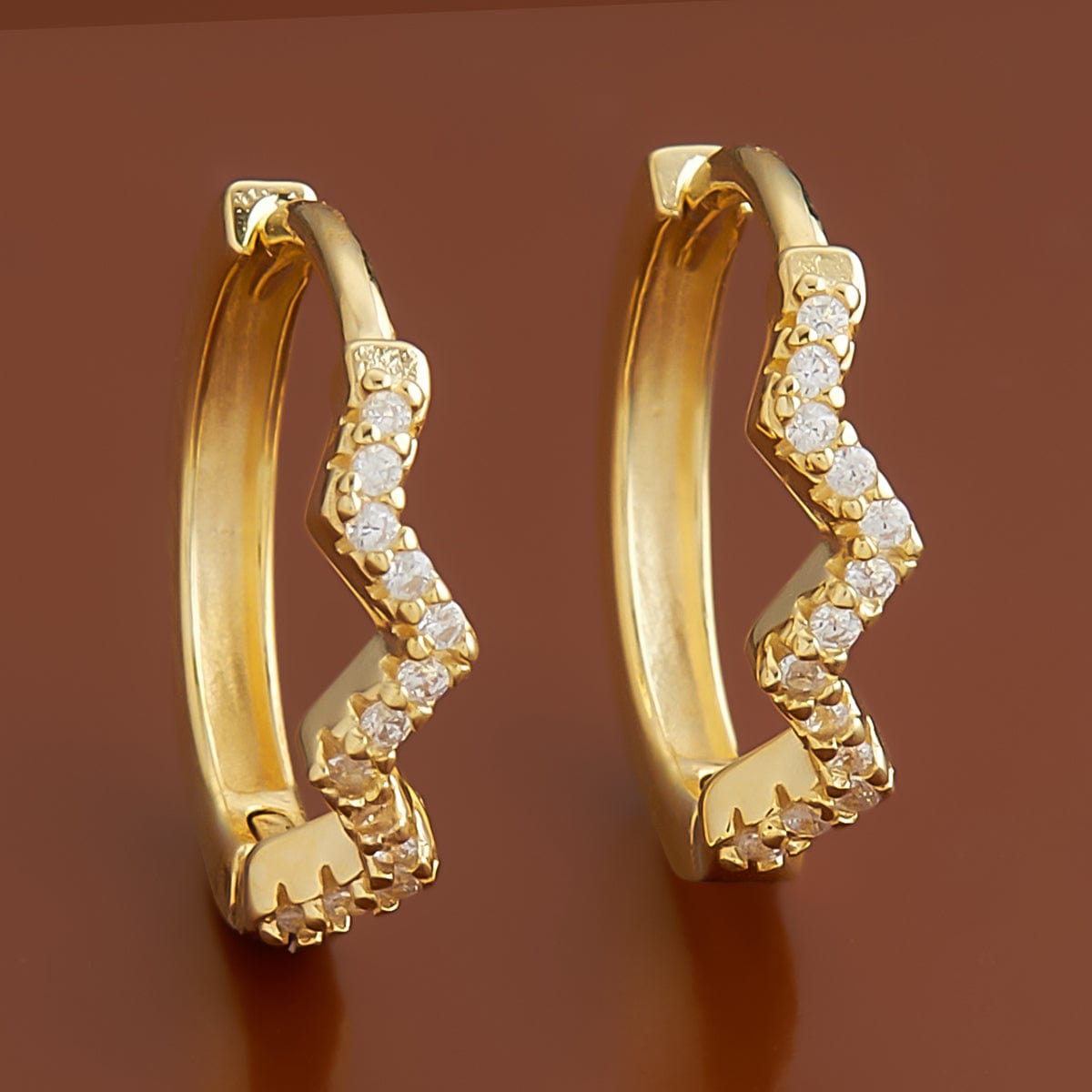 Minimalistic 22K Gold Earrings