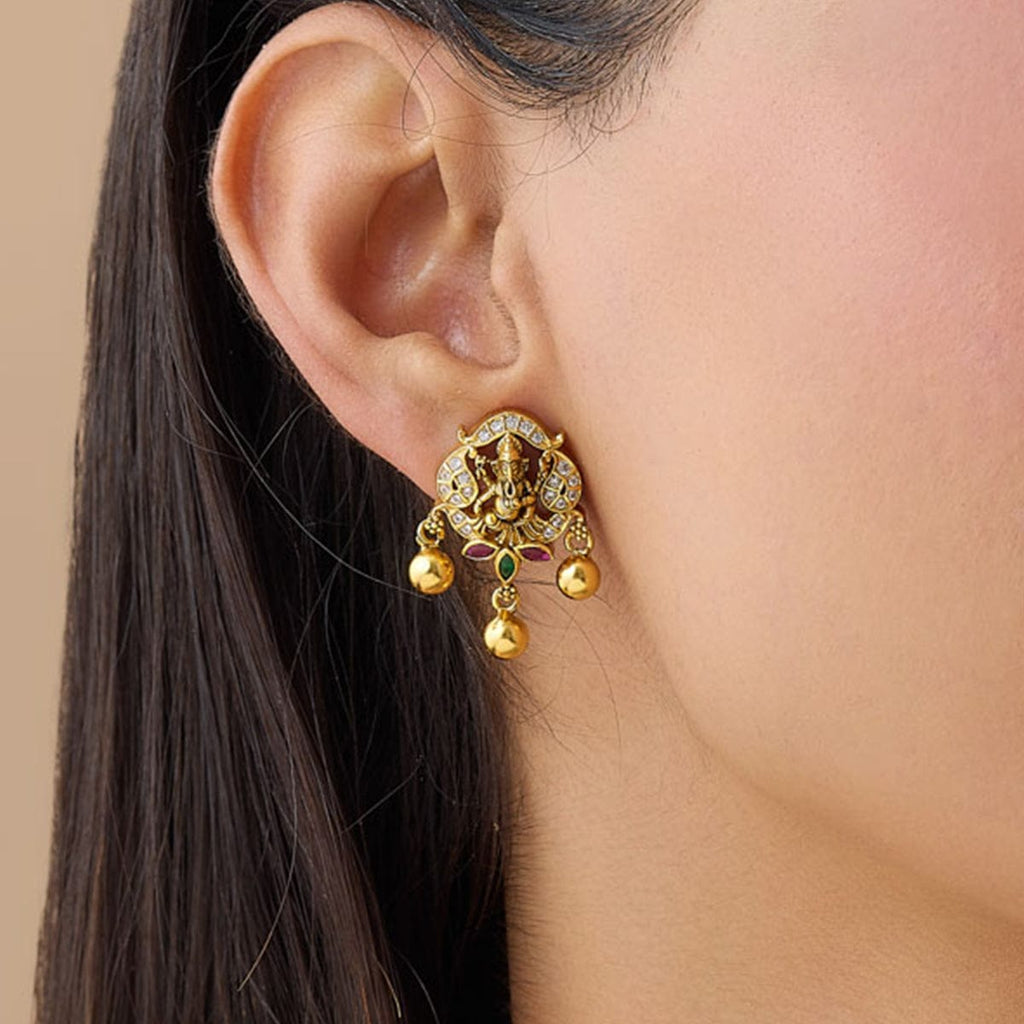 Temple Earring Silver Temple Earring 163729