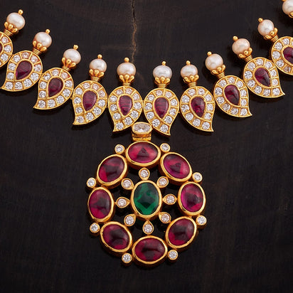 Copper Golden (base) Bridal Choker Necklace Set at Rs 1550/set in