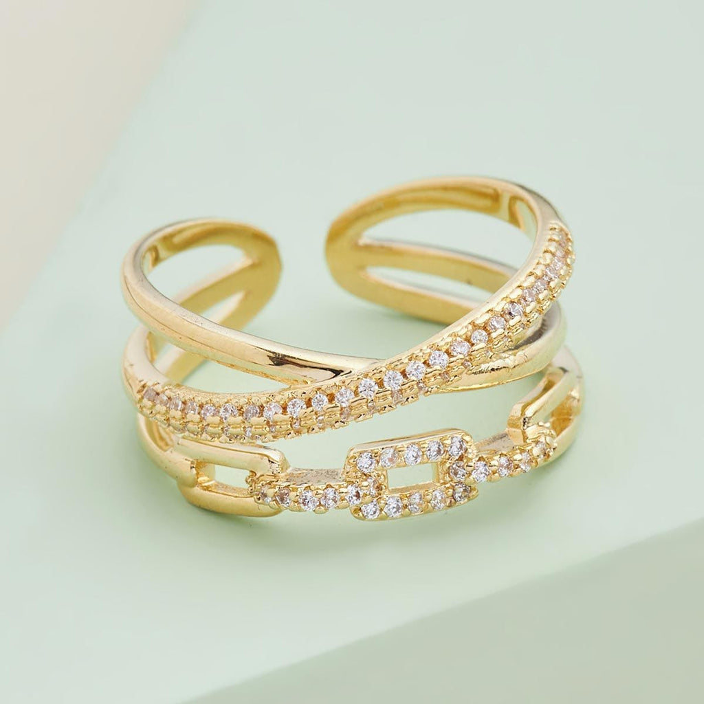 Trendy Zircon Finger Ring Trendy Finger Ring 144592