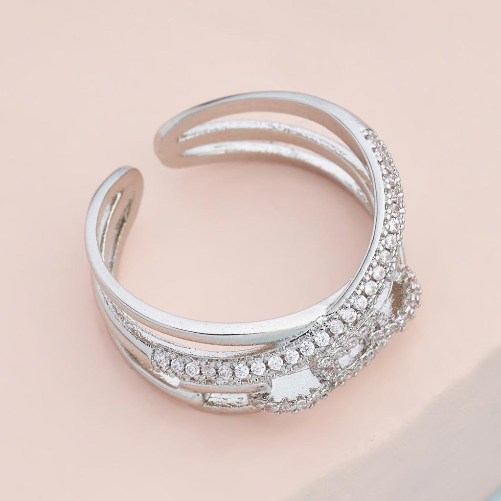 Trendy Zircon Finger Ring Trendy Finger Ring 144592