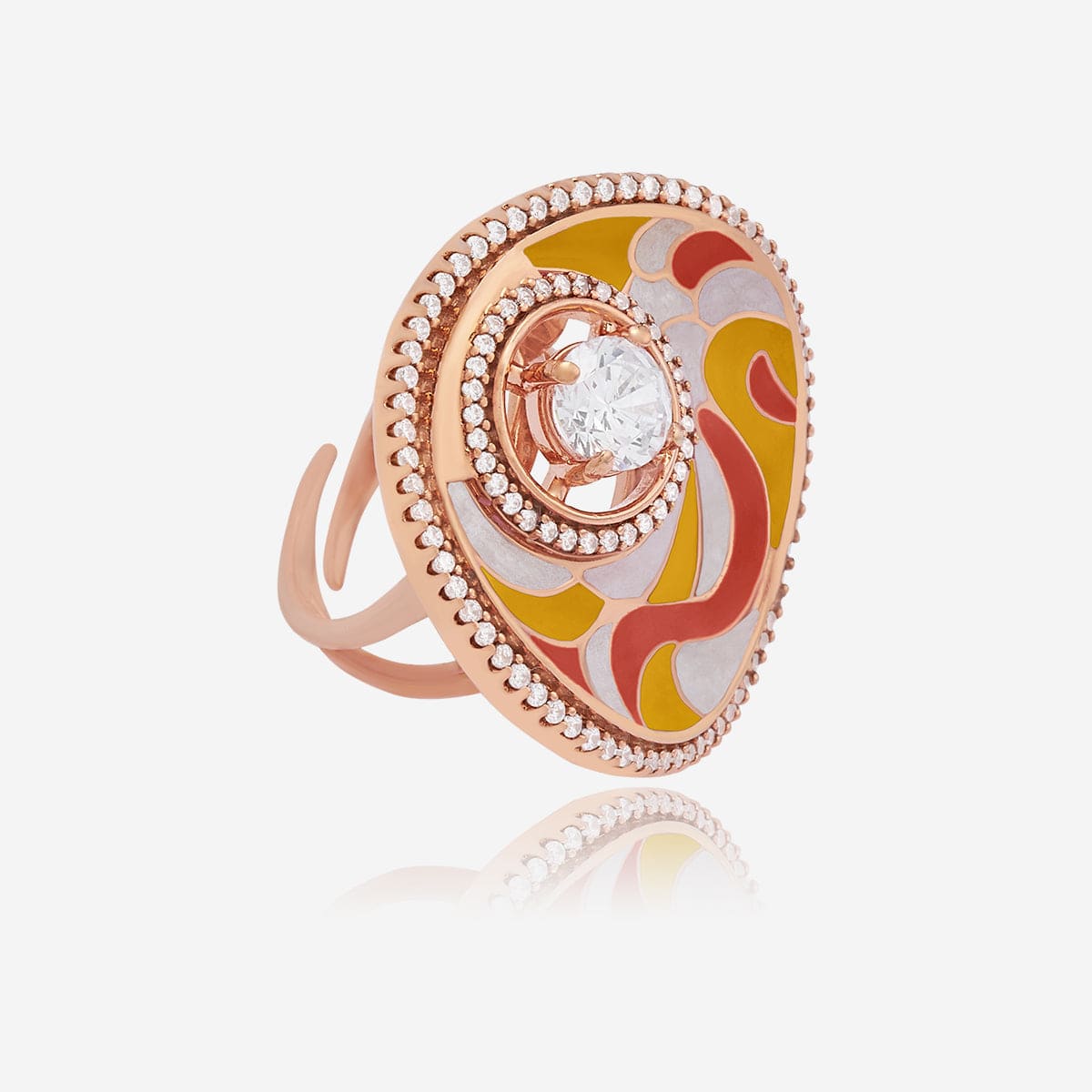 Zircon Finger Ring Meenakari Zircon Finger Ring 169708