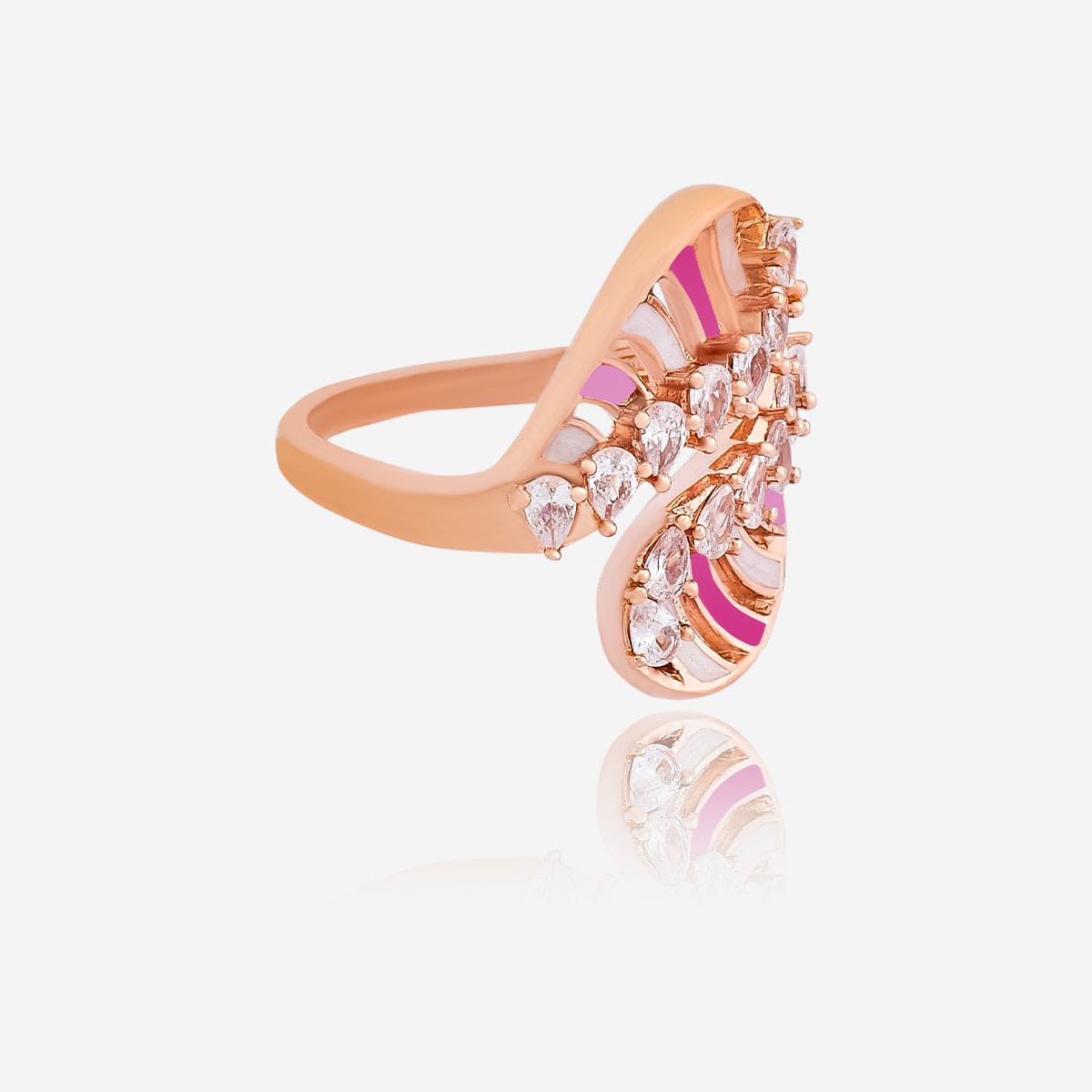 Zircon Finger Ring Meenakari  Zircon Finger Ring 169785