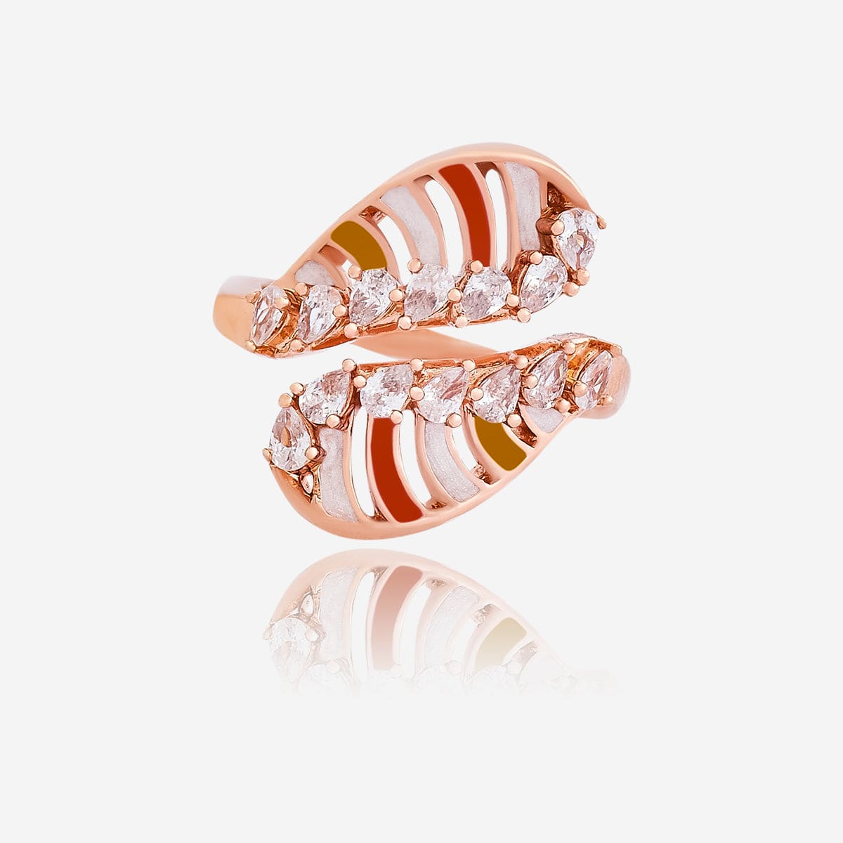 Zircon Finger Ring Meenakari  Zircon Finger Ring 169785