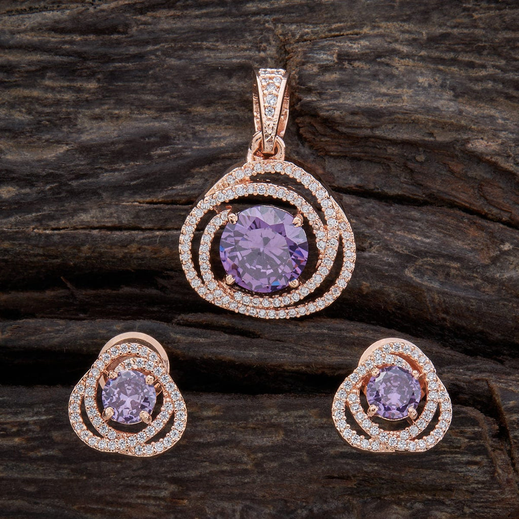 Zircon Pendant Set Zircon Pendant Earring 157144