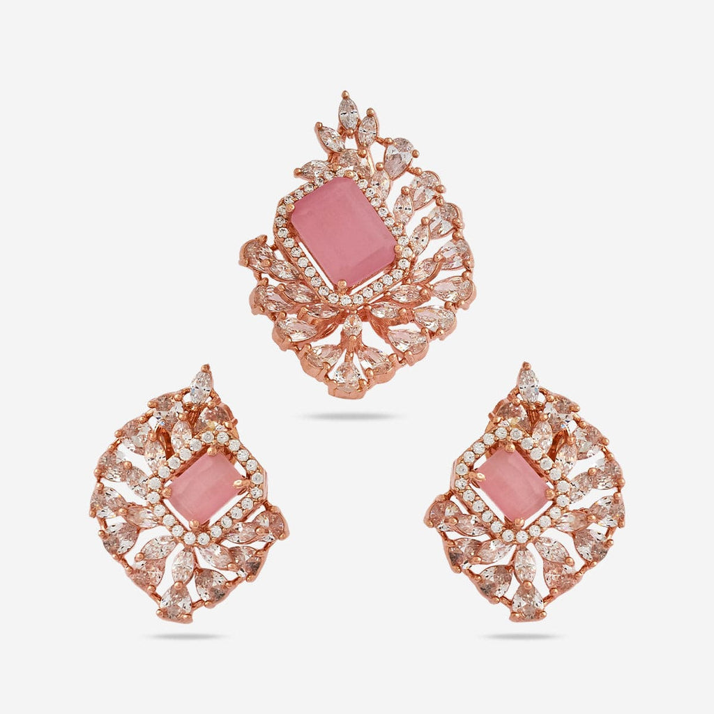 Zircon Pendant Set Zircon Pendant Earring 169480