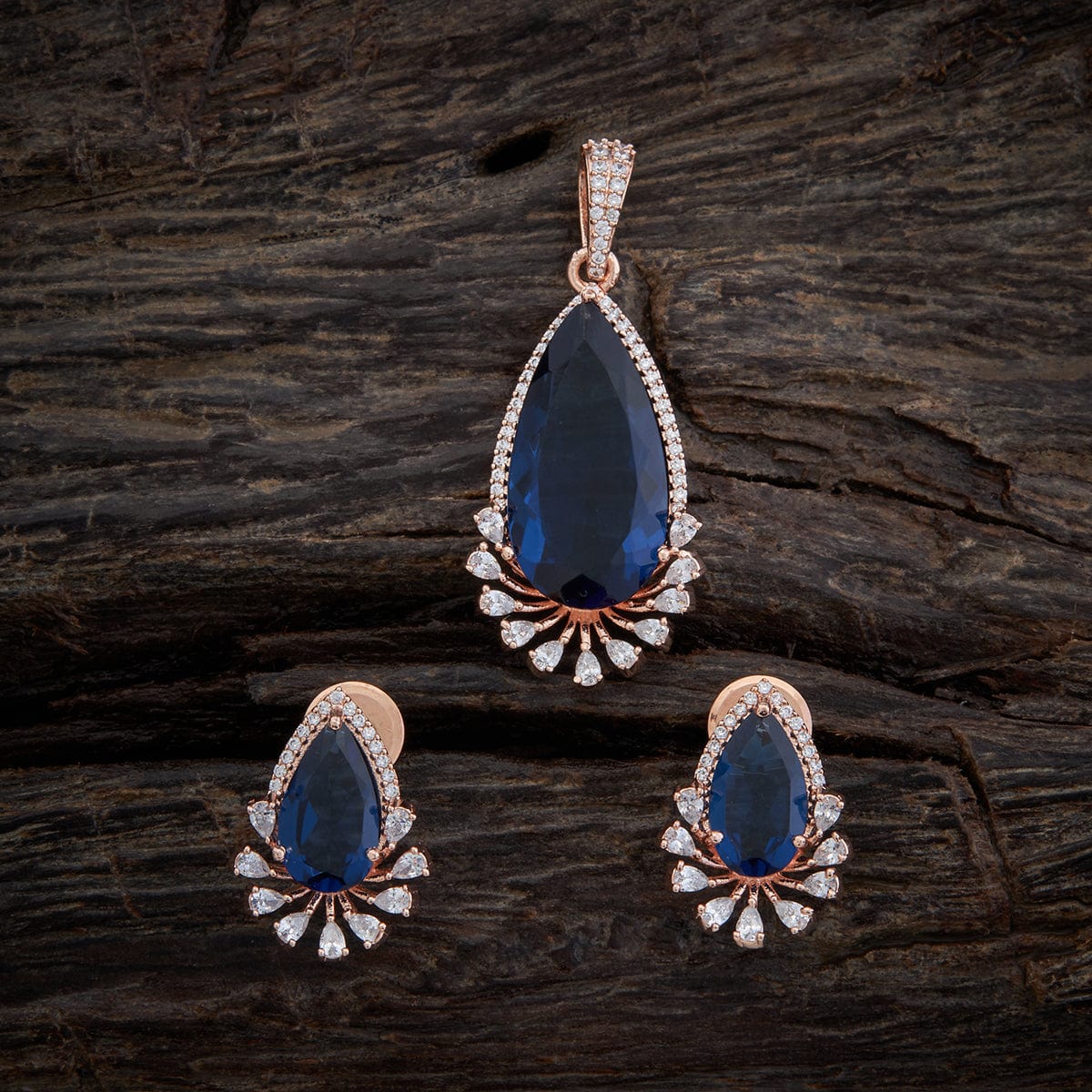 Swarovski Angelic Sapphire Pendant & Earrings Set India | Ubuy