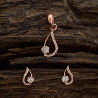 Zircon Pendant Set Zircon Pendant Earring 170671